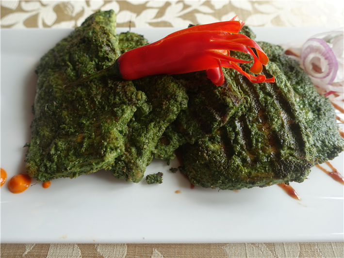 chicken with herb coating